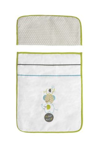 Berceau et linge de lit Elephants - Dès la naissance - 5 pièces