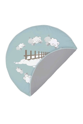 Tapis - Bleu et blanc - 90 cm