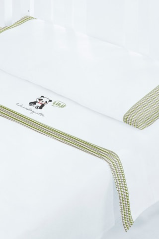 Parure de draps Kimbo - Blanc et vert