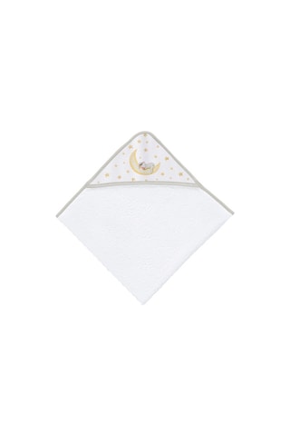 Sortie de bain Marlon Night - Blanc - 100 x 100 cm