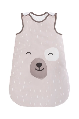 Gigoteuse Smiling Bear - Beige et blanc - 70 cm