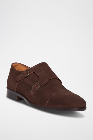 Nubuck Derby’s met Gesp - Bruin