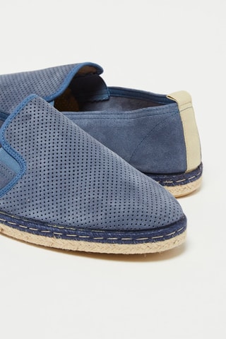 Nubuck Espadrilles Niamey - Marineblauw