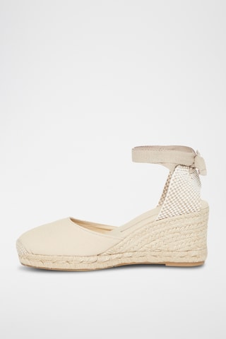 Espadrilles met Sleehak Olympe - Beige
