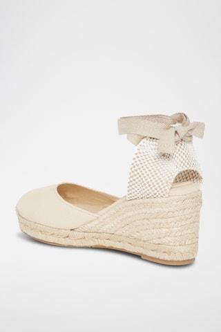 Espadrilles met Sleehak Olympe - Beige