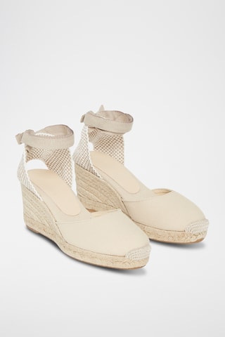 Espadrilles met Sleehak Olympe - Beige