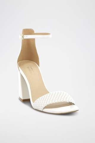 Leren Sandalen met Hak Rosabelle - Wit