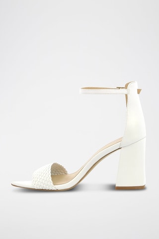 Leren Sandalen met Hak Rosabelle - Wit