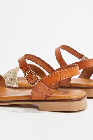 Leren Sandalen Lilou - Goudkleurig