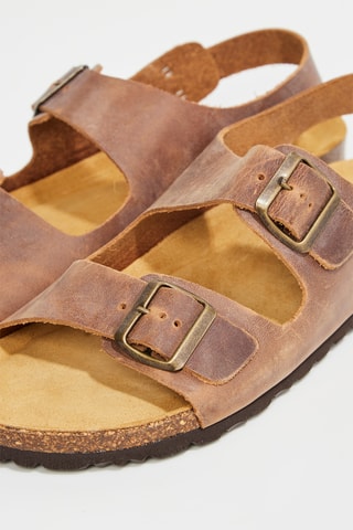 Sandales en cuir Flassan - Marron clair