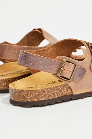 Sandales en cuir Flassan - Marron clair