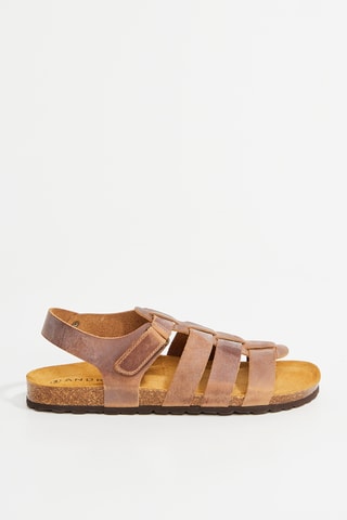 Sandales en cuir Figeac - Marron