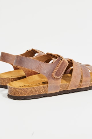 Sandales en cuir Figeac - Marron