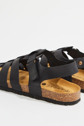 Sandales en cuir Figeac - Noir