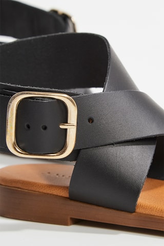 Leren Sandalen Aydin - Zwart