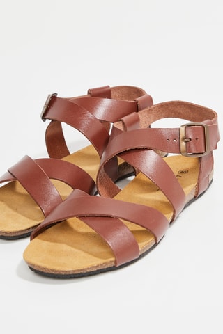 Leren Sandalen Penelope - Camel
