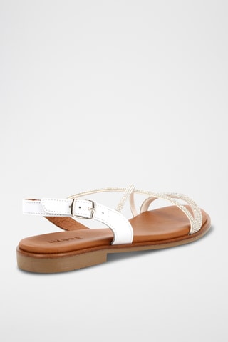 Leren Sandalen Aby - Wit
