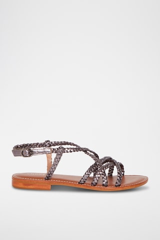 Leren Sandalen Luna - Grijs