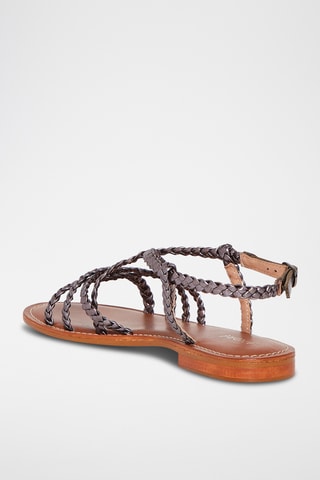 Leren Sandalen Luna - Grijs