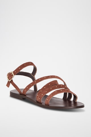 Schapennubuck Sandalen Delta - Bruin