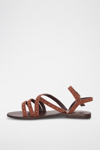 Schapennubuck Sandalen Delta - Bruin