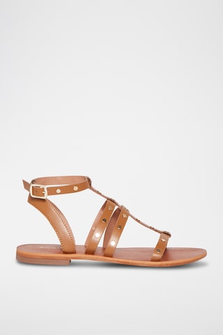 Geitenleren Sandalen Capucine - Camel