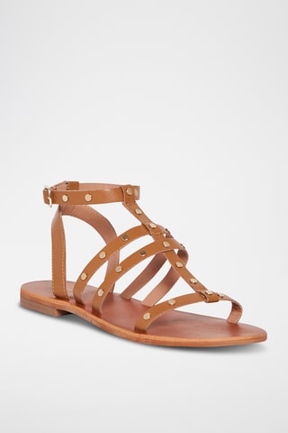Geitenleren Sandalen Capucine - Camel