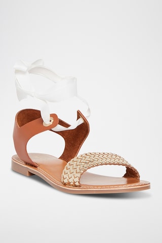 Geitenleren Romeinse Sandalen Paolina - Goudkleurig