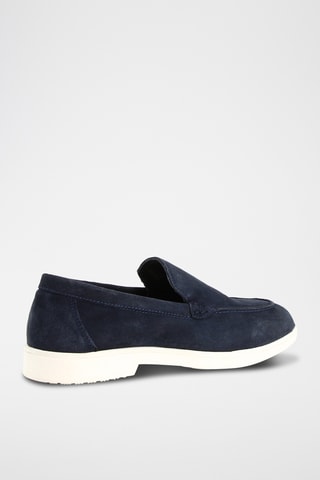 Nubuck Mocassins Clement - Marineblauw