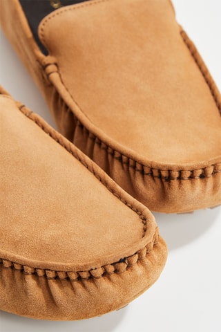 Nubuck Mocassins Karl - Lichtbruin