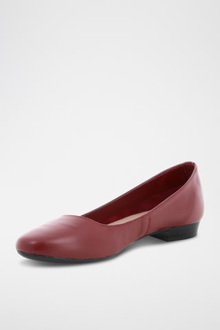 Leren Ballerina's Etola - Bordeauxrood