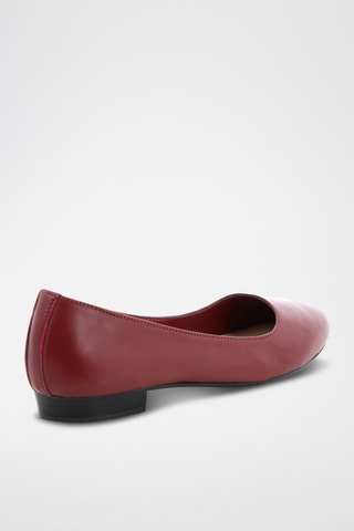 Leren Ballerina's Etola - Bordeauxrood