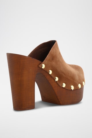 Splitleren Clogs met Hak Gisele - Bruin