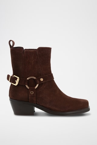 Nubuck Chelsea Boots Bikkie - Bruin
