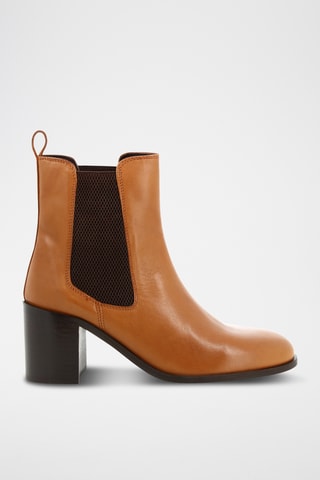 Leren Chelsea Boots Errie - Camel