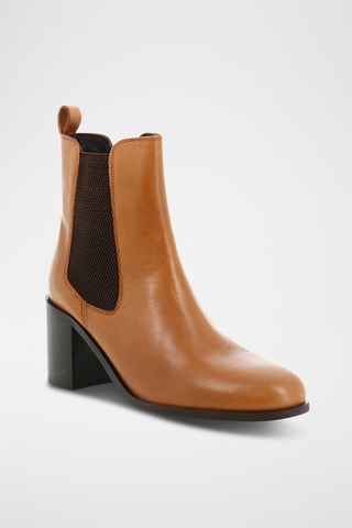 Leren Chelsea Boots Errie - Camel