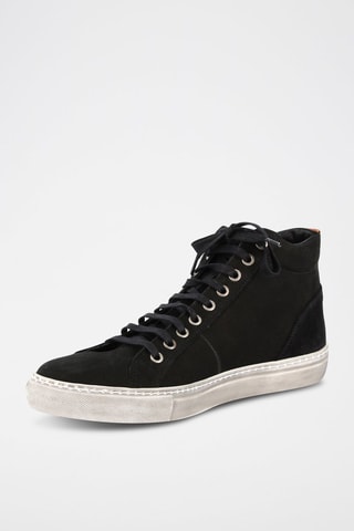 Hoge Nubuck Sneakers Rosaro - Zwart