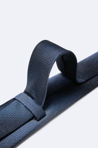 Corbata de seda - Azul marino
