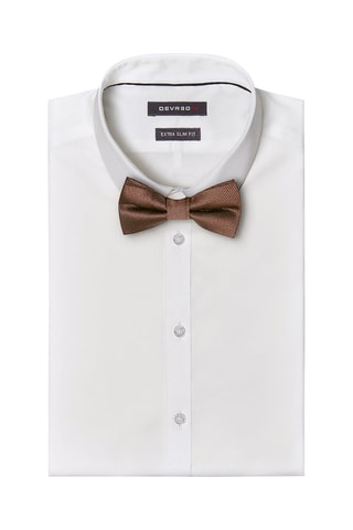 Pajarita de seda - Marrón oscuro