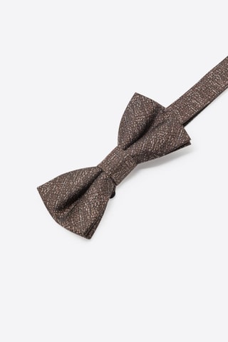 Pajarita de seda - Marrón oscuro jaspeado