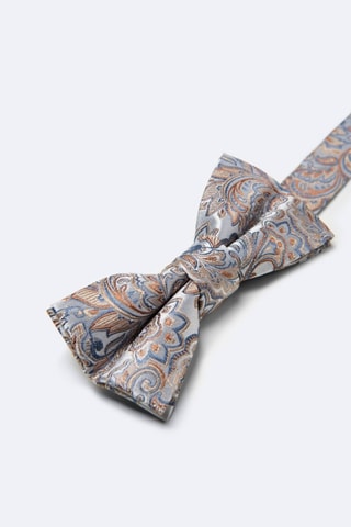 Pajarita de seda - Gris claro