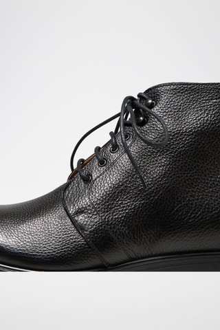 Botas de piel - Negro