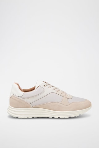 Zapatillas de piel - Beige