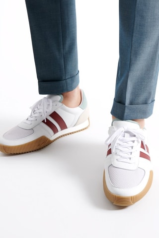 Zapatillas de piel - Blanco