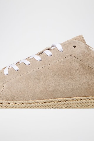 Zapatillas de piel - Beige
