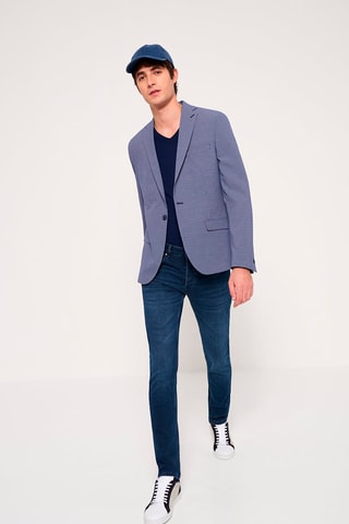 Jersey de algodón orgánico - Azul marino