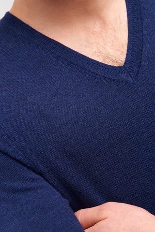 Jersey de algodón orgánico - Azul marino