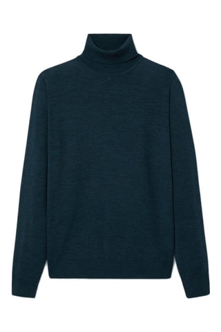 Jersey de lana merino - Azul marino