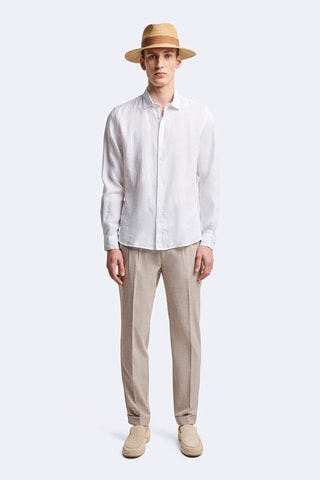 Pantalón slim - Beige