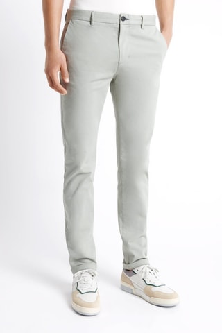 Pantalón slim fit - Verde agua